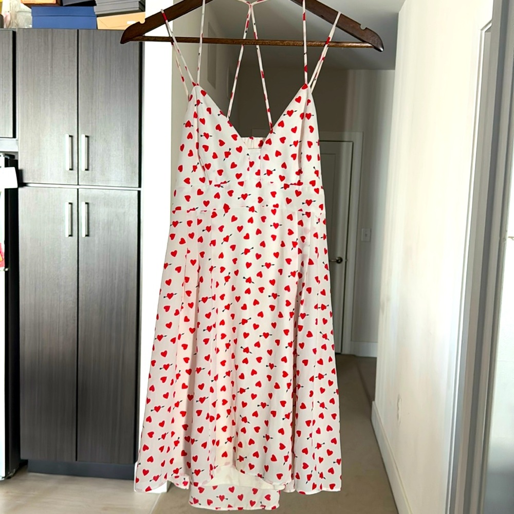 Heart Express strappy dress, cut out back